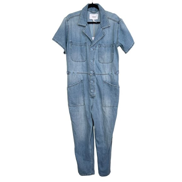 Pistola Denim Jumpsuit Grover Short Sleeve Jean One Piece Size Large NWT - Picture 5 of 9